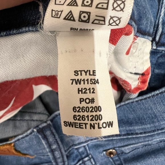 Lucky Brand Vintage Red Tag Sweet n Low Bootcut Embellished Pocket Jeans Size 27 - Picture 11 of 11